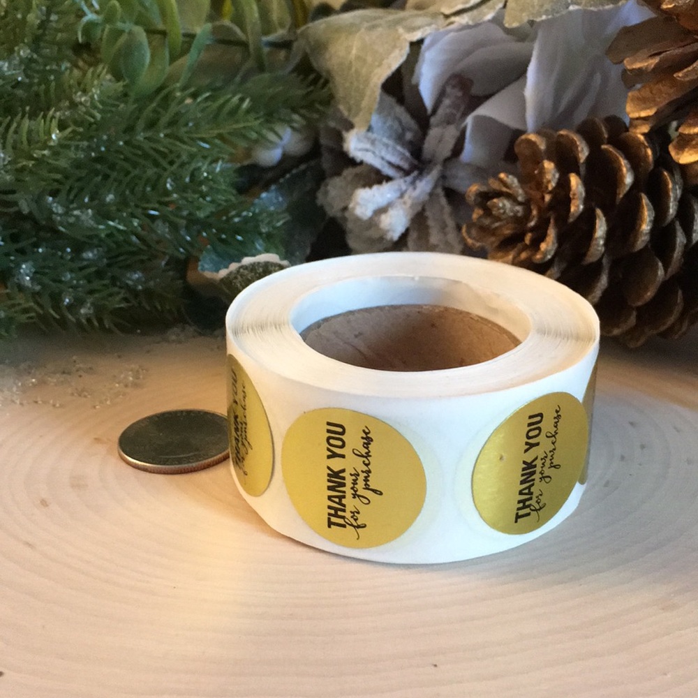 500 Gold Foil Stickers  Clearance - Picture 5 of 6